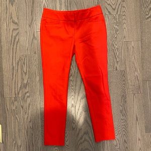 Loft red marissa skinny pants